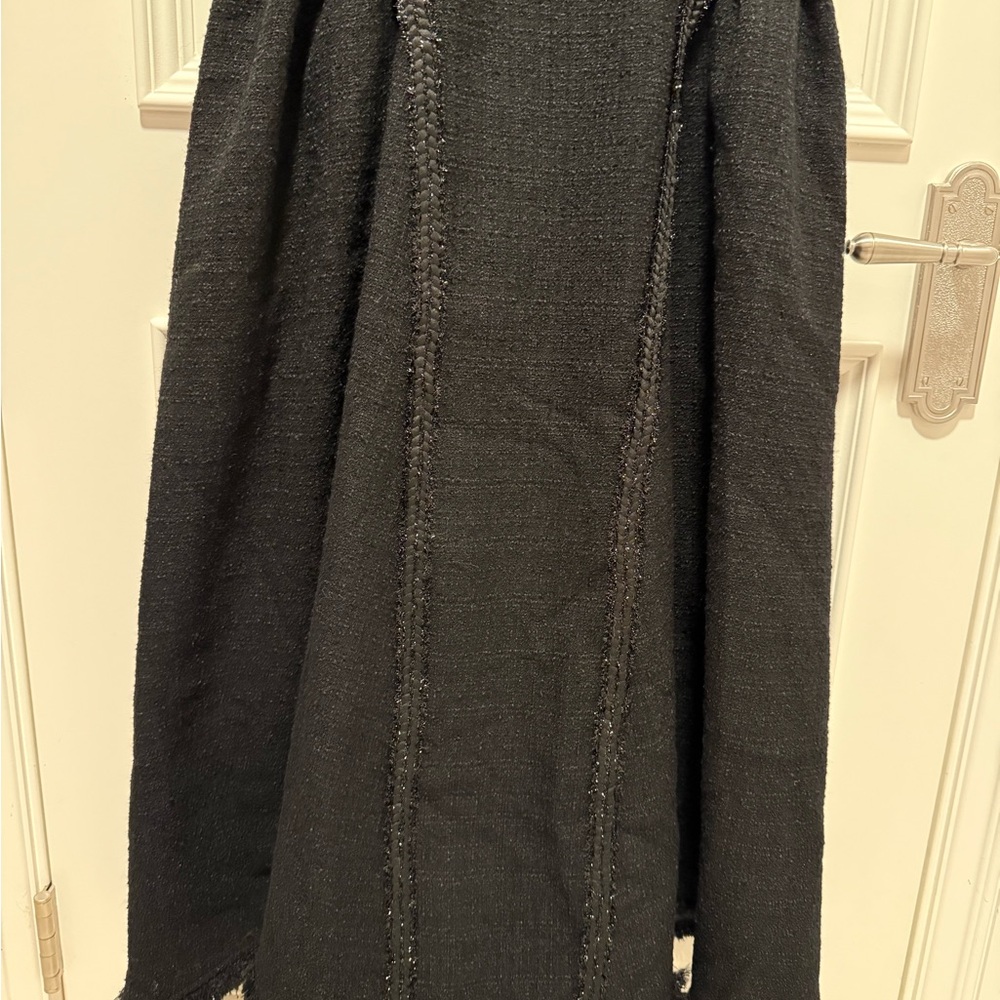 Self Portrait Black Bouclé Sleeveless Midi Dress US2 | Elegant NWOT - Picture 7 of 7